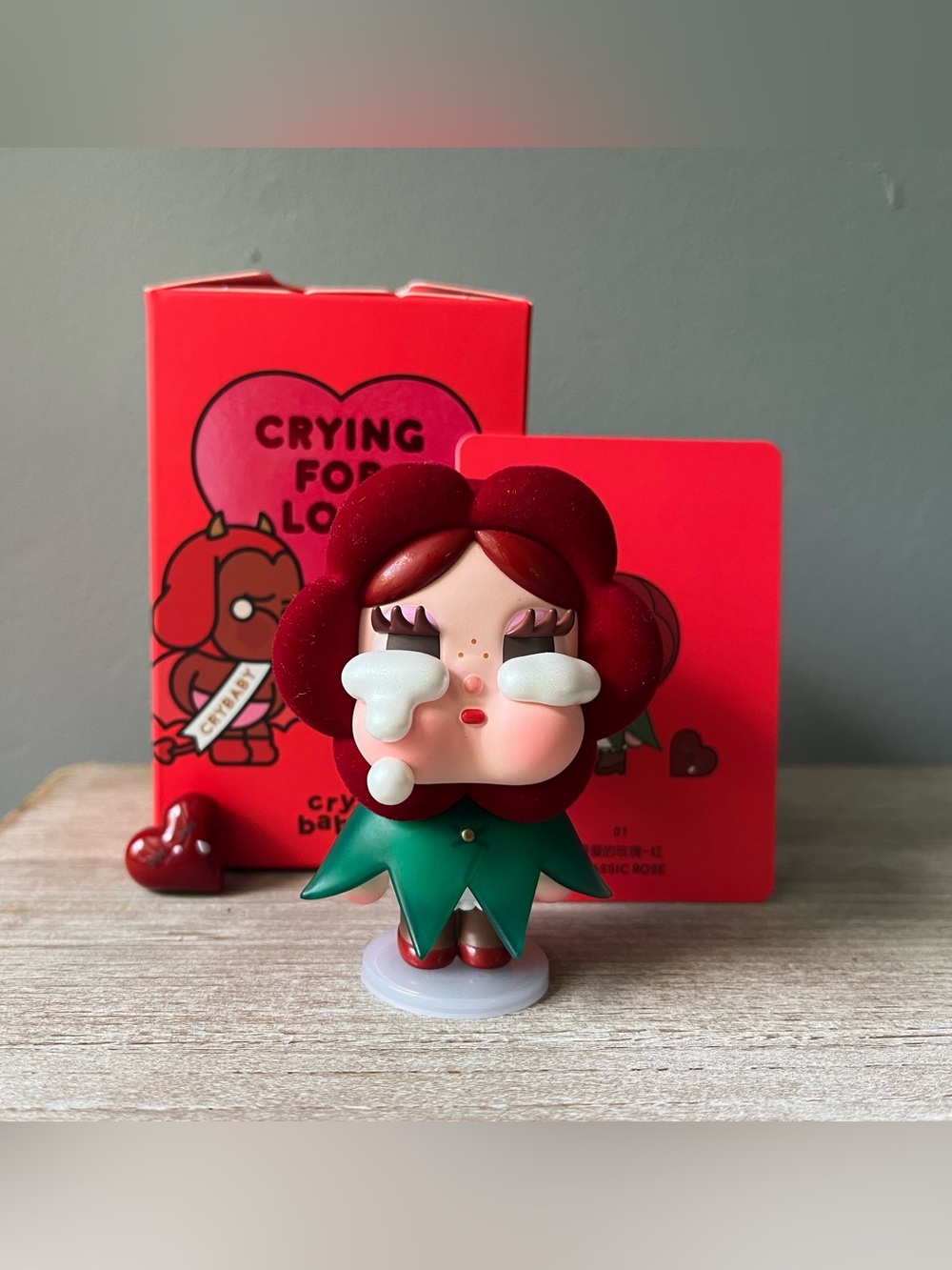 POPMART Crybaby Crying for Love Series - Classic Rose